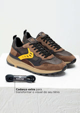 TÊNIS MASCULINO FLOW WOOD BROWN Use Shelter